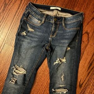 Bullhead Black - Distressed Skinny Jeans